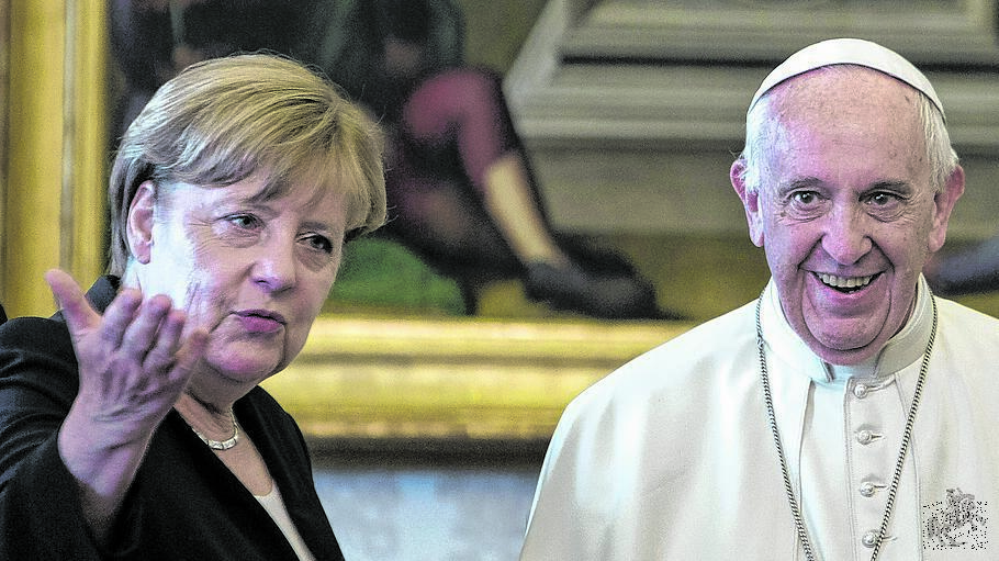 Angela Merkel und Papst Franziskus