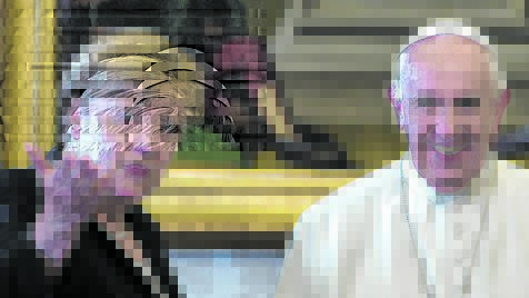 Angela Merkel und Papst Franziskus