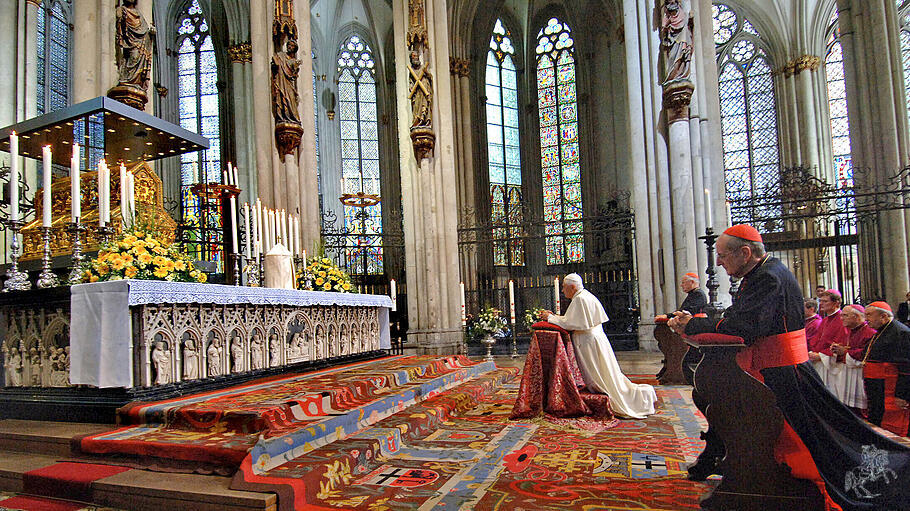 Papst Benedikt XVI. beim Weltjugendtag in Köln