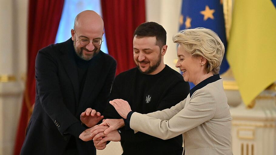 Michel, Selenskyi und von der Leyen