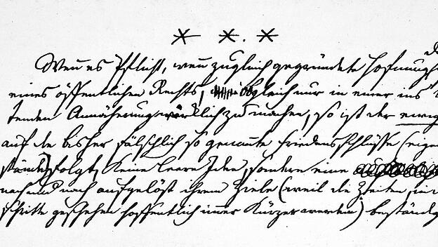 Original-Manuskript von Kants Schrift "Zum ewigen Frieden"