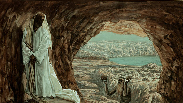 Jesus wird in der Wüste versucht