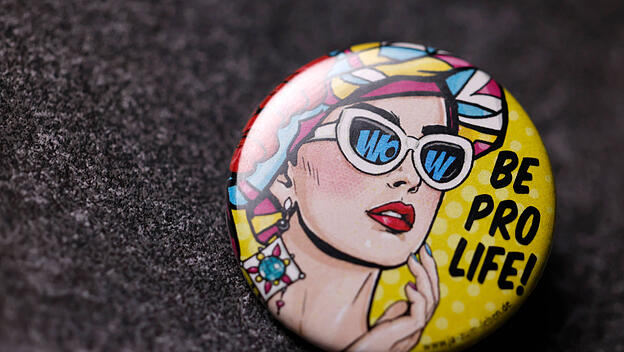 Ein Button mit der Aufschrift Be Pro Life!