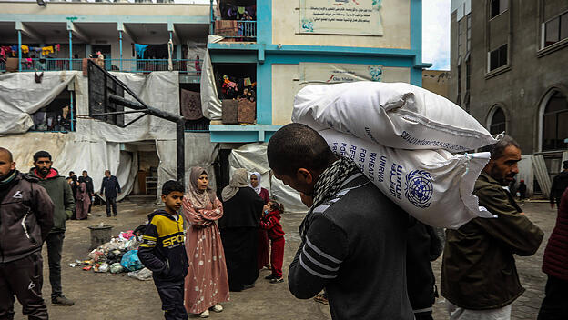 Hilfslieferungen der UNRWA im Gazastreifen