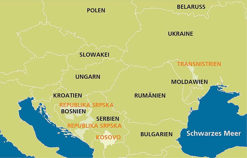 Karte Grenzkonflikte