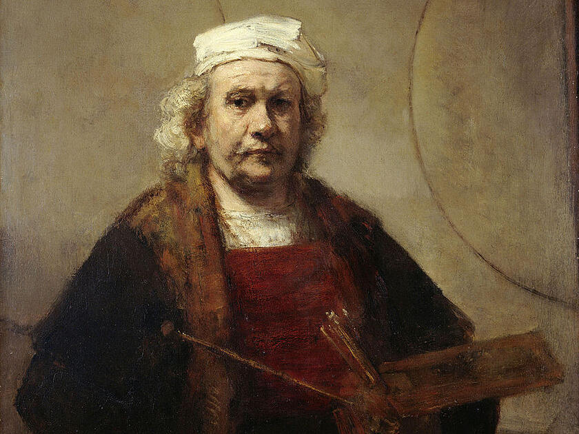 Selbstportrait von Rembrandt van Rijn (1606-1669).
