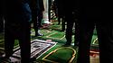 Muslimische Gläubige in der Großen Moschee von Paris