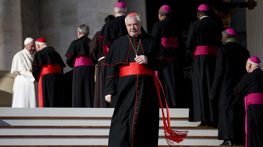 Kardinal Gerhard Ludwig Müller im Vatikan bei der Generalaudienz