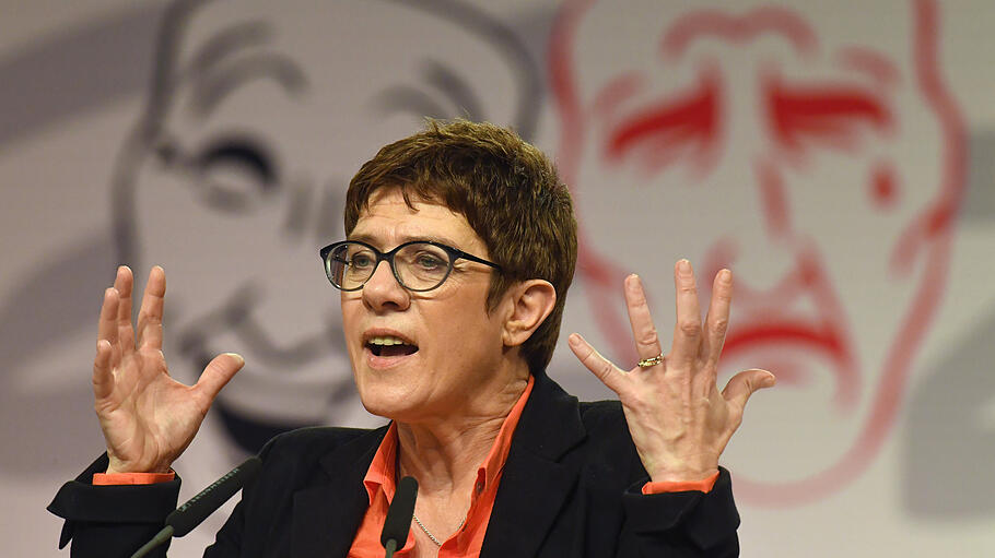 Annegret Kramp-Karrenbauer beim Politischen Aschermittwoch