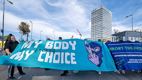 Demo von Abtreibungsbef&uuml;rwortern
