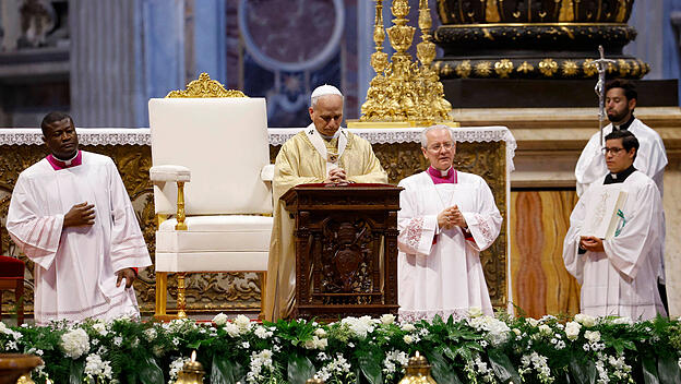 Papst Leo XIV. bei der Messe zur Heilig-Jahr-Feier der Priester