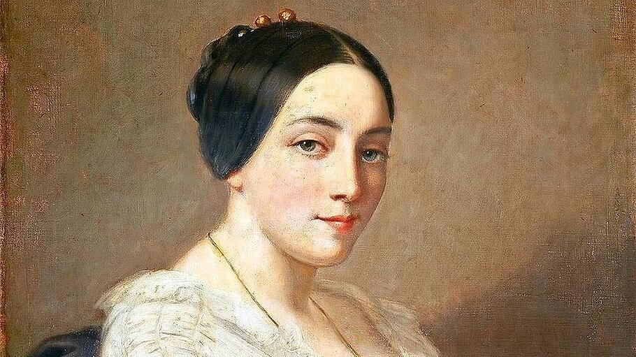 &bdquo;Porträt einer jungen Frau&ldquo;  von Thomas Coutures , (1850&ndash;1855)
