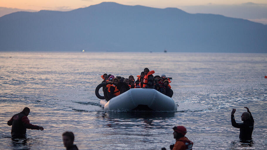 Flüchtlinge auf der Insel Lesbos